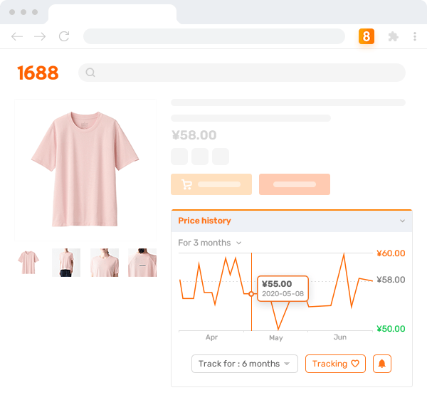 1688 price history tracker